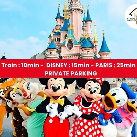 Le Genet 15min Train 8min Paris Parking Daire *